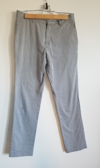 Frank & Oak grey twill Laurier fit pants